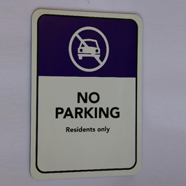 Interior Signage For Sign No Parking